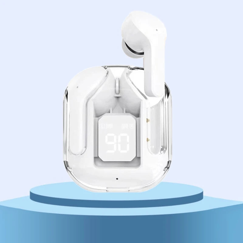 TWS Wireless Earphones Transparent Bluetooth in Ear Headset ENC Sports Headphones LED Power Digital Display Stereo Sound Earbuds